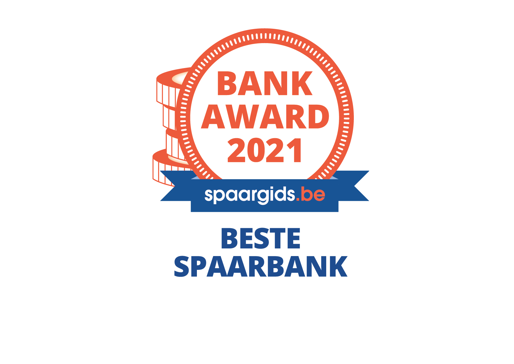 Bank Award 2021 spaargids.be - Beste spaarbank