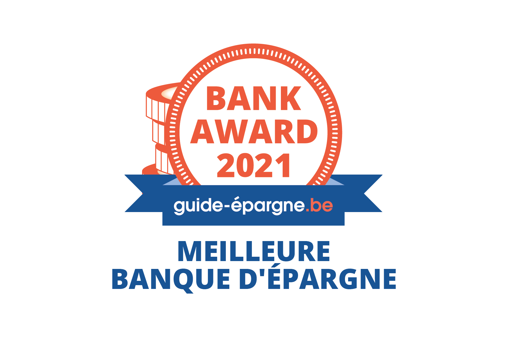 Bank Award 2021 guide-épargne.be - Meilleure banque d'épargne