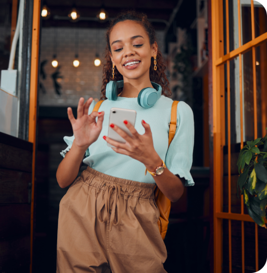 Femme au téléphone