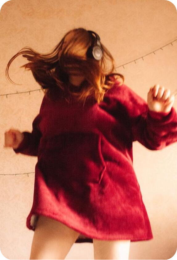 a girl dancing