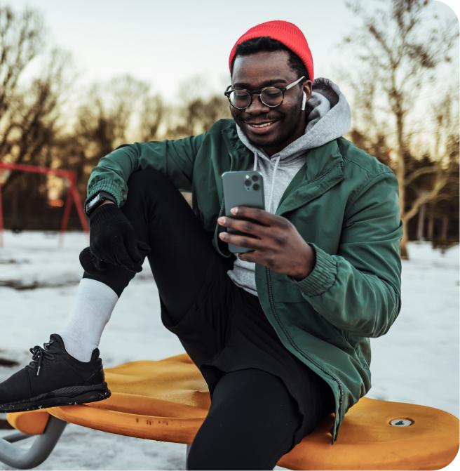 Homme au téléphone