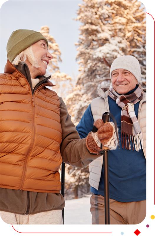 Couple en randonnée