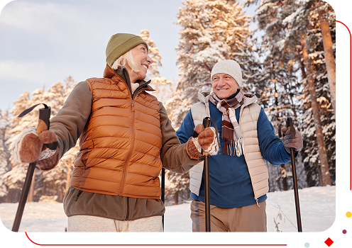Couple en randonnée
