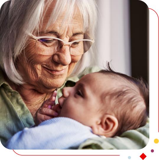 Grand-mère et petite-fille