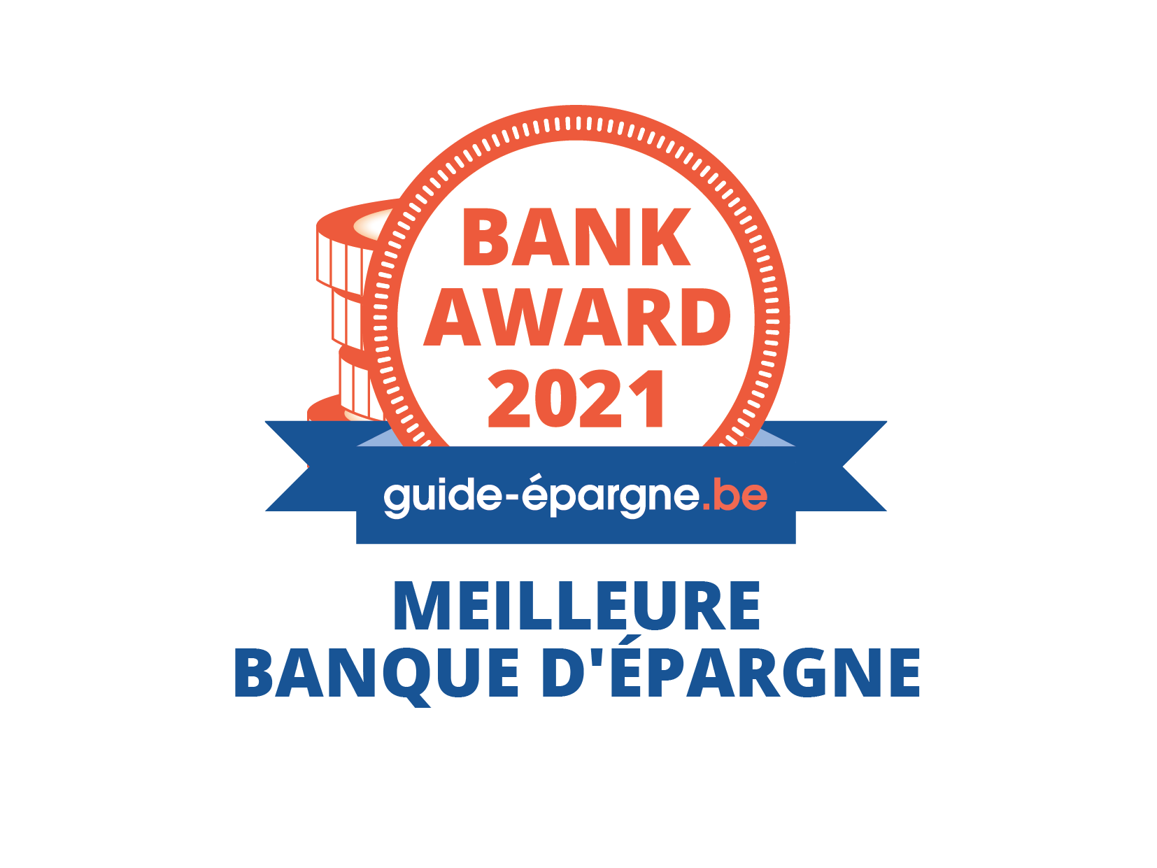 Bank Award 2021 guide-épargne.be - Meilleure banque d'épargne
