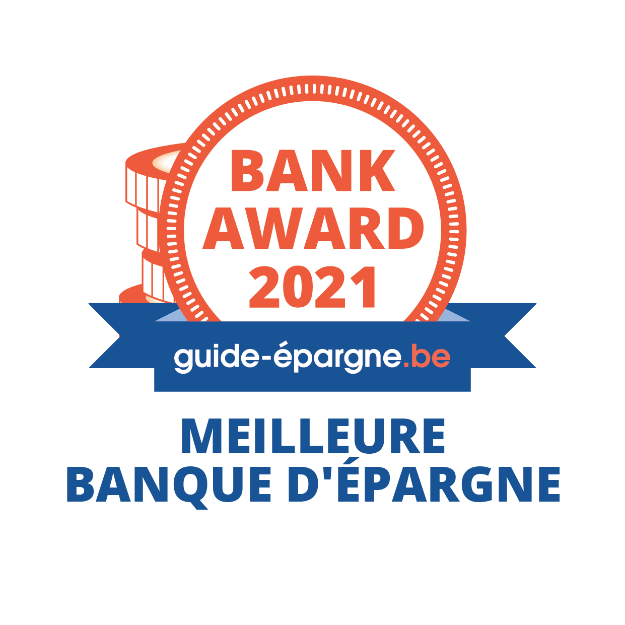 Bank Award 2021 guide-épargne.be - Meilleure banque d'épargne