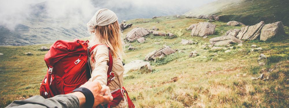 Femme avec main