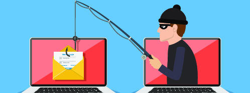 Phishing scam, hacker attack